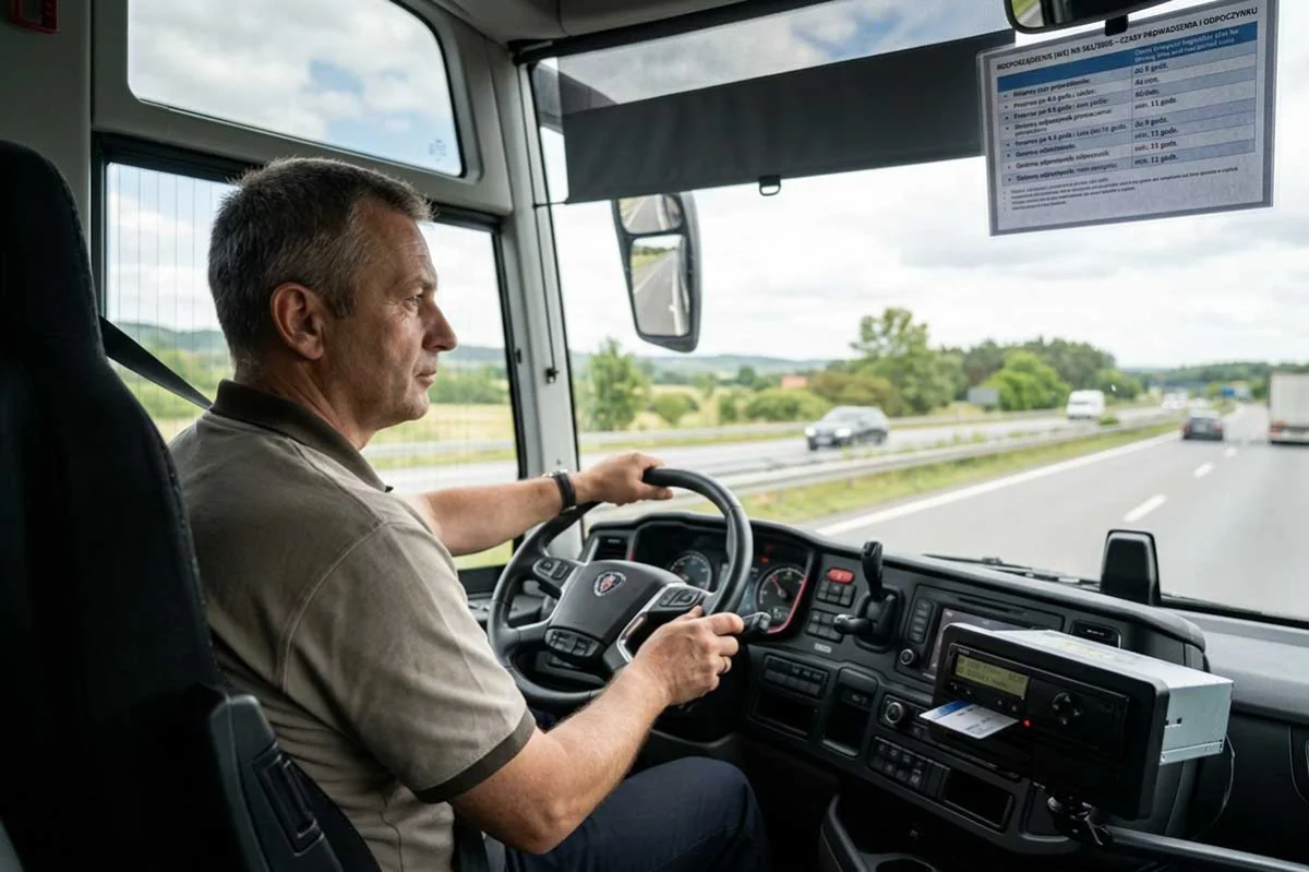 Kierowca autokaru i czas pracy