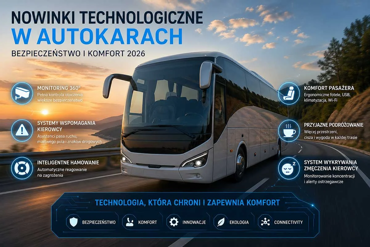 Nowinki technologiczne w autokarach 2026