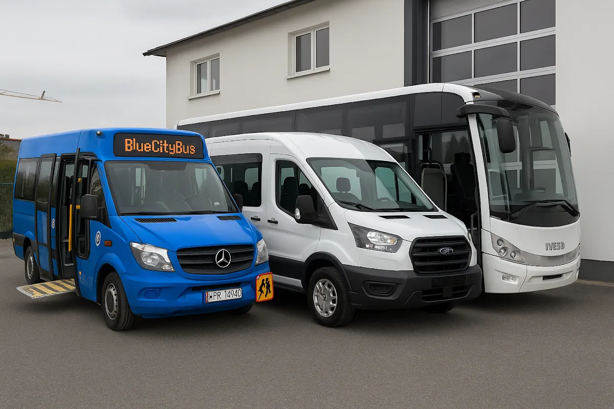 Autokar i flota firmy Blue City Bus Leszek Jung