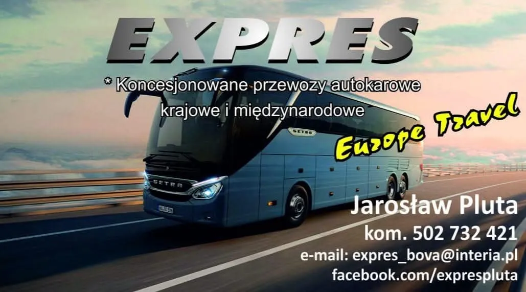 Autokar i flota firmy Expres Europe Travel Jarosław Pluta wynajem autokarów, mikrobusów, transport towarowy