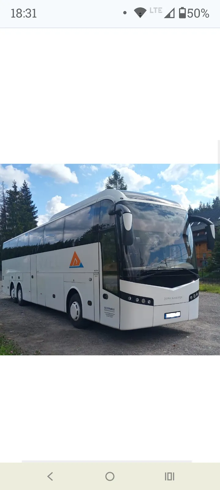 Autokar i flota firmy Przewóz Osób Szczepan Kalisz