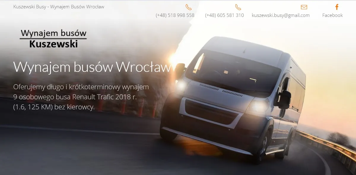 Autokar i flota firmy Wynajem busów Wrocław - Kuszewski